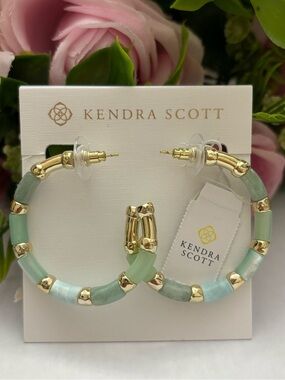 NWT Kendra Scott Gigi Gold Hoop Earrings